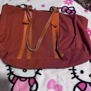 Elegant Women's Red and Orange Tote Bag
